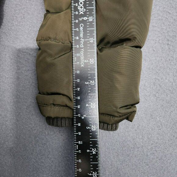 Michael Kors Women LP Army Green Down Quilted Puffer Winter Coat - Picture 14 of 14